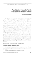 Papel de los tribunales en la evolución del derecho laboral