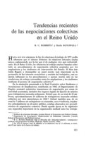 Tendencias recientes de las negociaciones colectivas en el Reino Unido