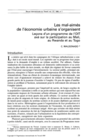 Les mal-aimés de l'économie urbaine s'organisent: leçons d'un programme de l'OIT axé sur la participation au Mali, au Rwanda et au Togo