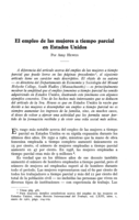 El empleo de las mujeres a tiempo parcial en Estados Unidos