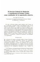 El servicio federal de mediación y conciliación de Estados Unidos como catalizador de la negociación colectiva