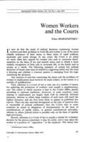 Women workers and the courts