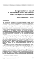 L'organisation du travail et les marchés locaux de l'emploi à l'ère de la production flexible