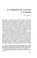 La expansión del comercio y el empleo