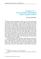 Inverted "S": the complete neoclassical labour-supply function
