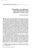 Pragmatism and daring in international labour law: reflections of a labour lawyer