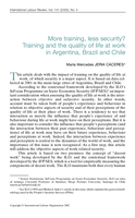 More training, less security?: training and the quality of life at work in Argentina, Brazil and Chile