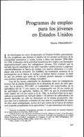 Programas de empleo para los jóvenes en Estados Unidos