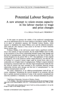 Potential labour surplus: a new attempt to relate excess capacity in the labour market to wage and price changes