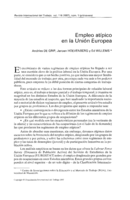 Empleo atípico en la Unión Europea