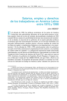 Salarios, empleo y derechos de los trabajadores en América Latina entre 1970 y 1998