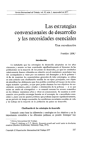 Las estrategias convencionales de desarrollo y las necesidades esenciales: una reevaluación
