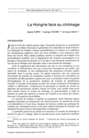 La Hongrie face au chômage