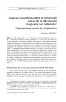 Nuevas vislumbres sobre la dimensión social de la fabricación integrada por ordenador: observaciones a modo de complemento