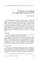 El empleo, los salarios y la seguridad social en China