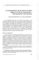 La composición de la mano de obra según el nivel de instrucción: comparación internacional