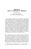 Reflexiones sobre la Conferencia de Melbourne