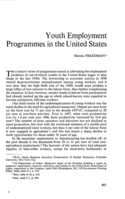 Youth employment programmes in the United States