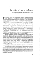 Servicio cívico y trabajos comunitarios en Malí