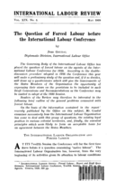 The question of forced labour before the International Labour Conference