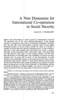 A new dimension for international co-operation in social security