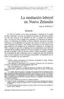 La mediación laboral en Nueva Zelandia