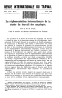 La réglementation internationale de la durée du travail des employés