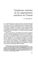 Tendencias recientes de las negociaciones colectivas en Francia