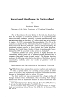 Vocational guidance in Switzerland