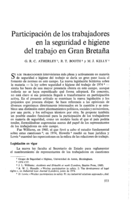 Participación de los trabajadores en la seguridad e higiene del trabajo en Gran Bretaña