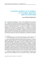 La acción positiva en el empleo: un concepto espinoso para los tribunales
