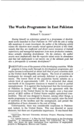 The works programme in East Pakistan