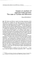 Impact on workers of reduced trade barriers: the case of Tunisia and Morocco