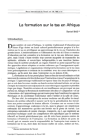 La formation sur le tas en Afrique