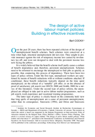 The design of active labour market policies: building in effective incentives