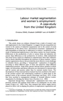Labour market segmentation and women's employment: a case-study from the United Kingdom