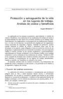Protección y salvaguardia de la vida en los lugares de trabajo: análisis de costos y beneficios