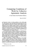 Comparing conditions of work by collective agreement analysis: a case study of the petroleum industry