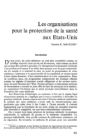 Les organisations pour la protection de la santé aux Etats-Unis