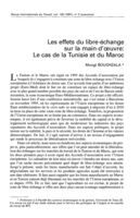 Les effets du libre-échange sur la main-d'oeuvre: le cas de la Tunisie et du Maroc