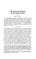 The status of women in the United States