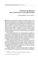 Políticas igualitarias que incrementan la productividad