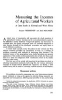 Measuring the incomes of agricultural workers: a case study in Central and West Africa