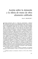 Acción sobre la demanda y la oferta de mano de obra altamente calificada