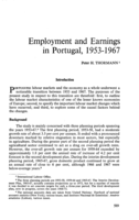 Employment and earnings in Portugal, 1953-1967