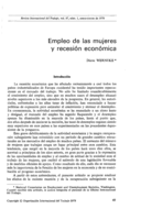 Empleo de las mujeres y recesión economica