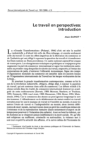 Le travail en perspectives: introduction