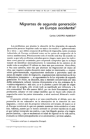 Migrantes de segunda generación en Europa occidental
