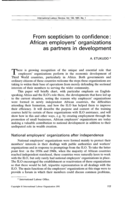 From scepticism to confidence: African employers' organizations as partners in development
