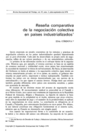 Reseña comparativa de la negociacion colectiva en paises industrializados